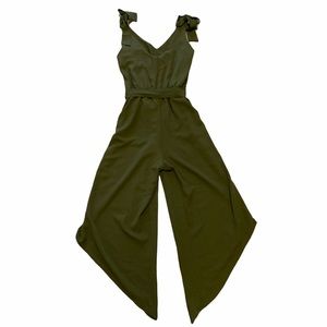 Army green jumpsuit
